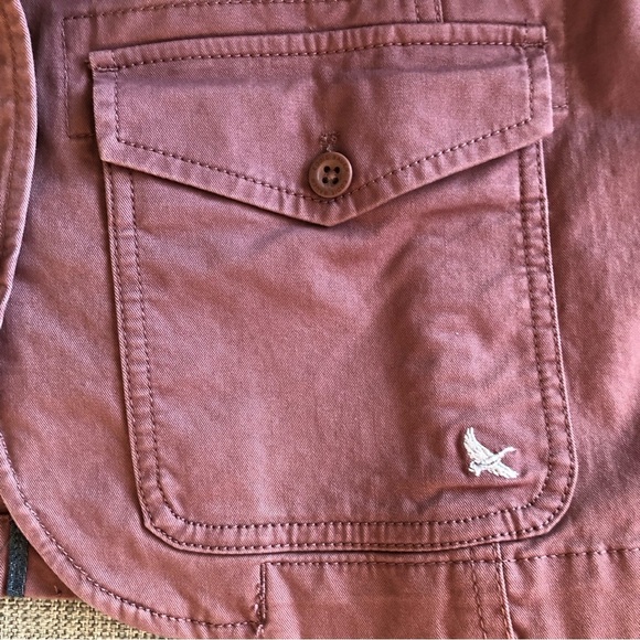 Eddie Bauer Size 6P Mauve Legend wash Stretch Button Front Pockets Jacket - Picture 5 of 10